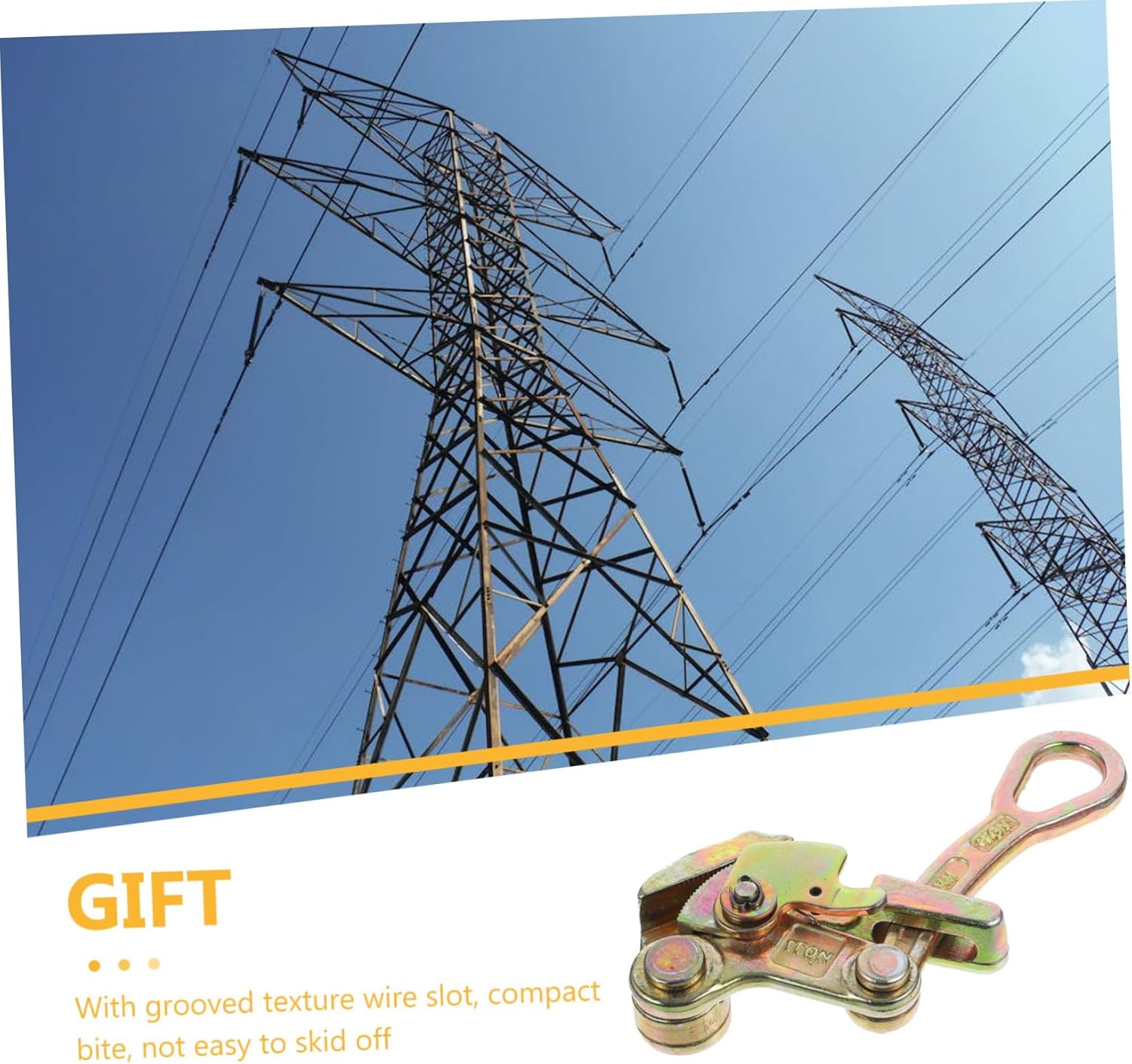Cable Clamp Wire Clip Cable Gripper Half-moon Shape Clamp for Wire Rope Puller