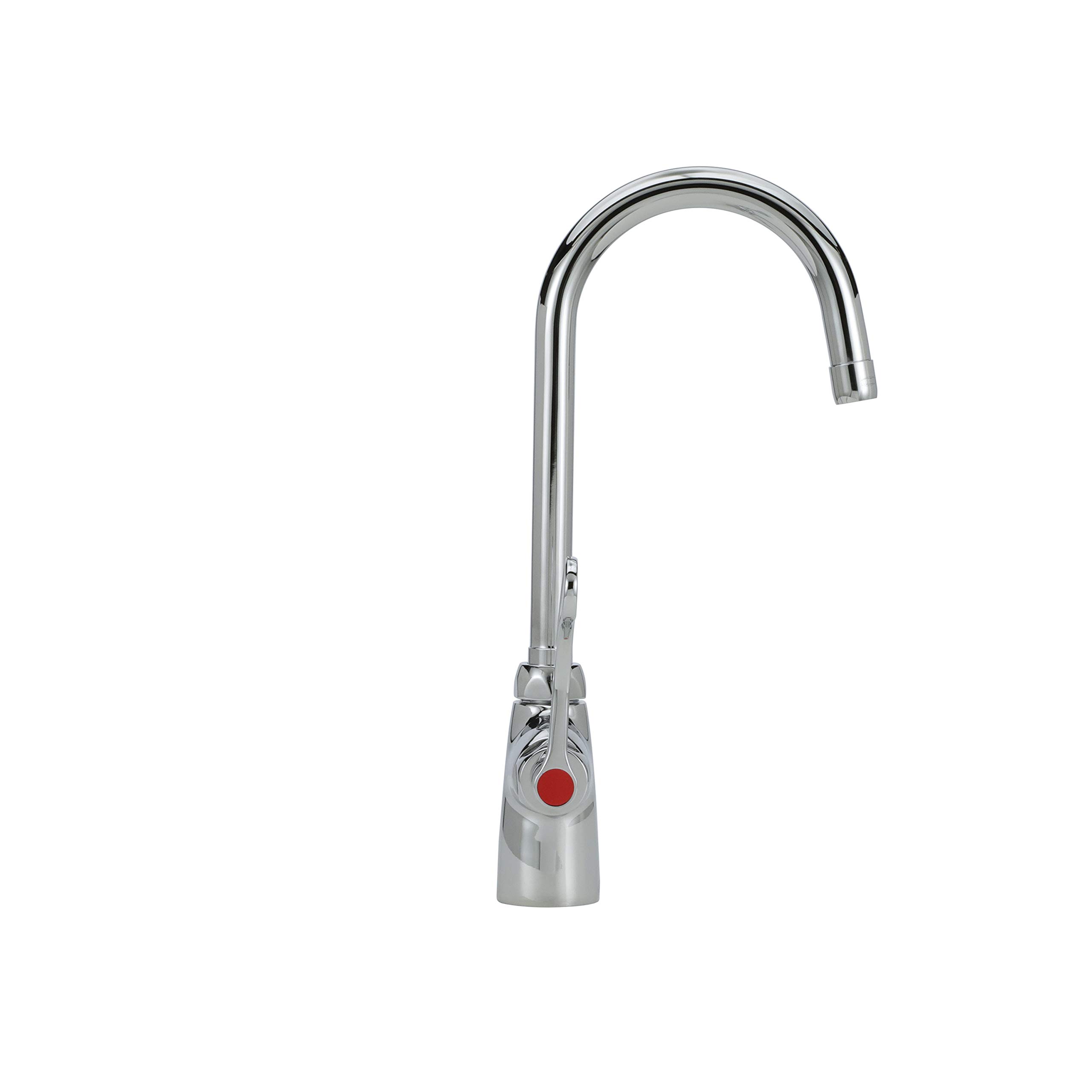 Zurn Z826B4-XL llave de laboratorio doble con cuello de cisne de 5-3/8" y mango de hoja de muñeca de 4"