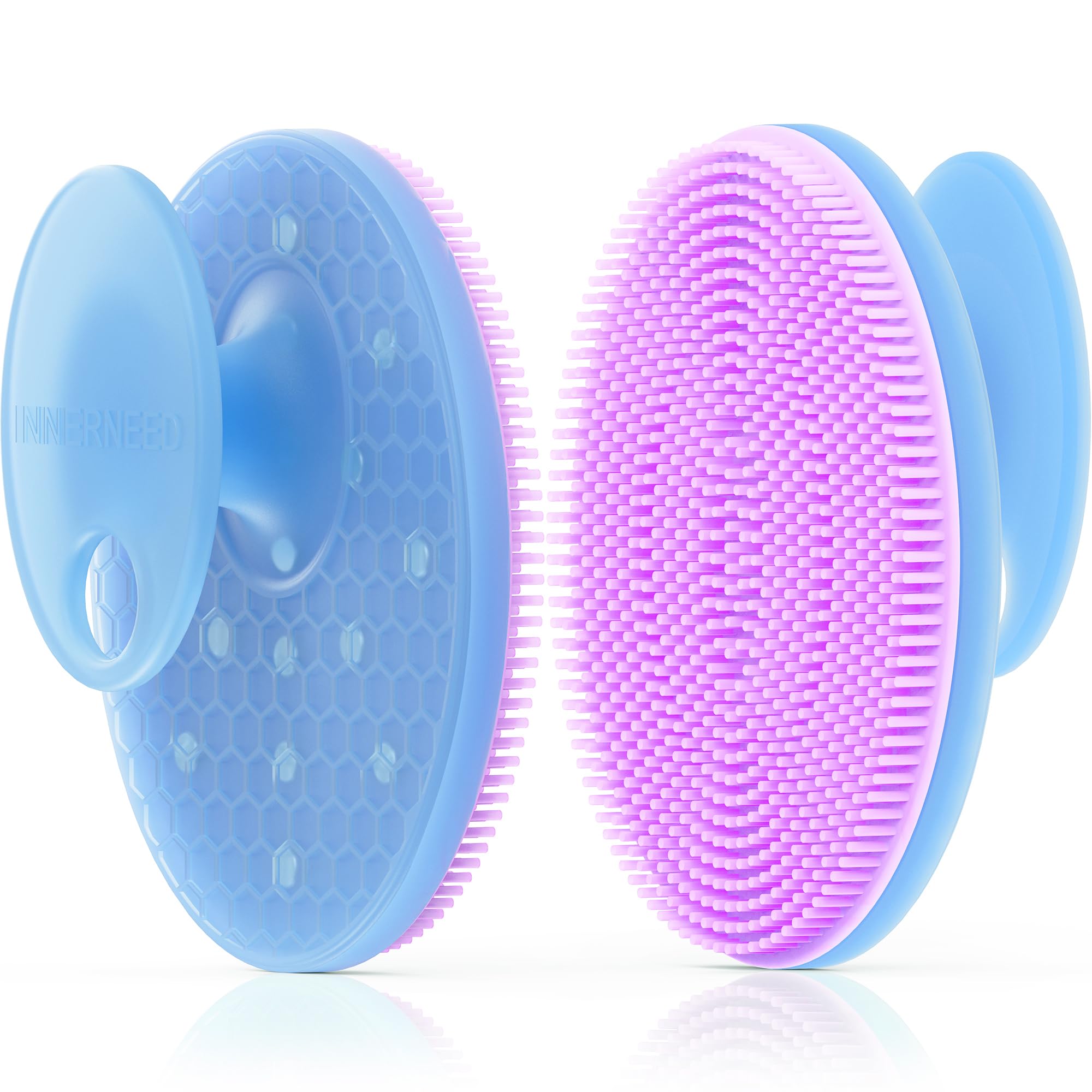 INNERNEED Magnetische Silikon Gesichtsreinigungsbürste - Tiefenporenreiniger mit Magnettherapi (Lila)