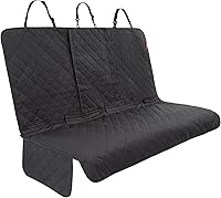 Lusso Gear Dog Car Seat Cover: Waterproof Non-Slip Backseat Protector for Dogs, Universal Fit Sedans Trucks SUVs, Machine Washable