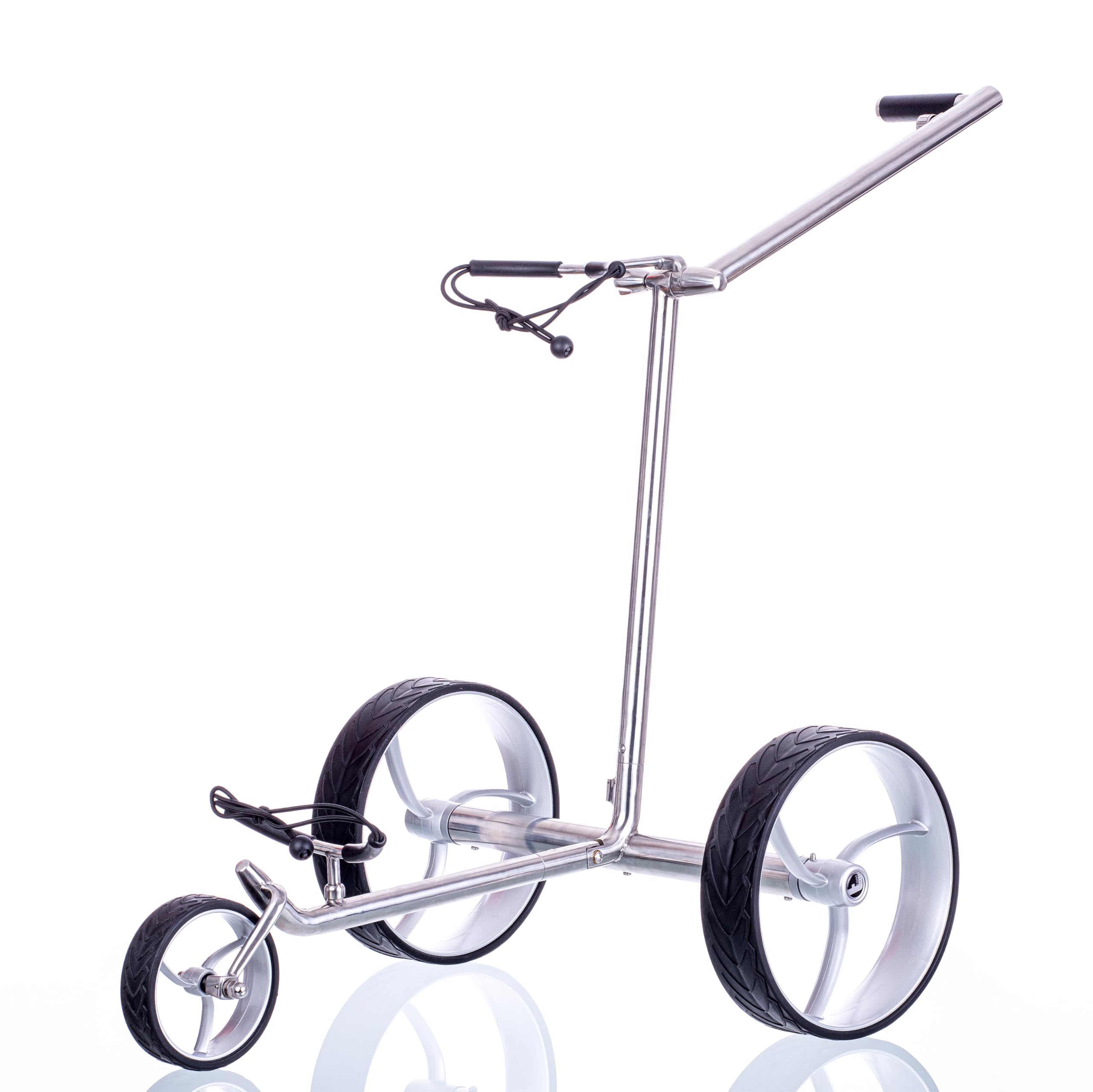 Elektro Golf Trolley Walker S, Edelstahl, Lithium Akku, Bergabfahrbremse, Rückwärtsgang