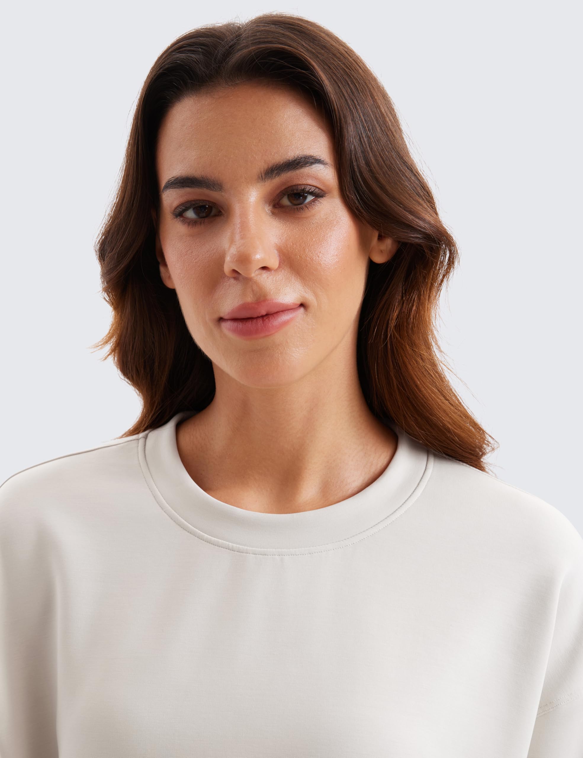 CRZ YOGA Womens Crewneck Felpa Manica Lunga Workout Casual Pullover Tops Basic Fall Sweatshirts