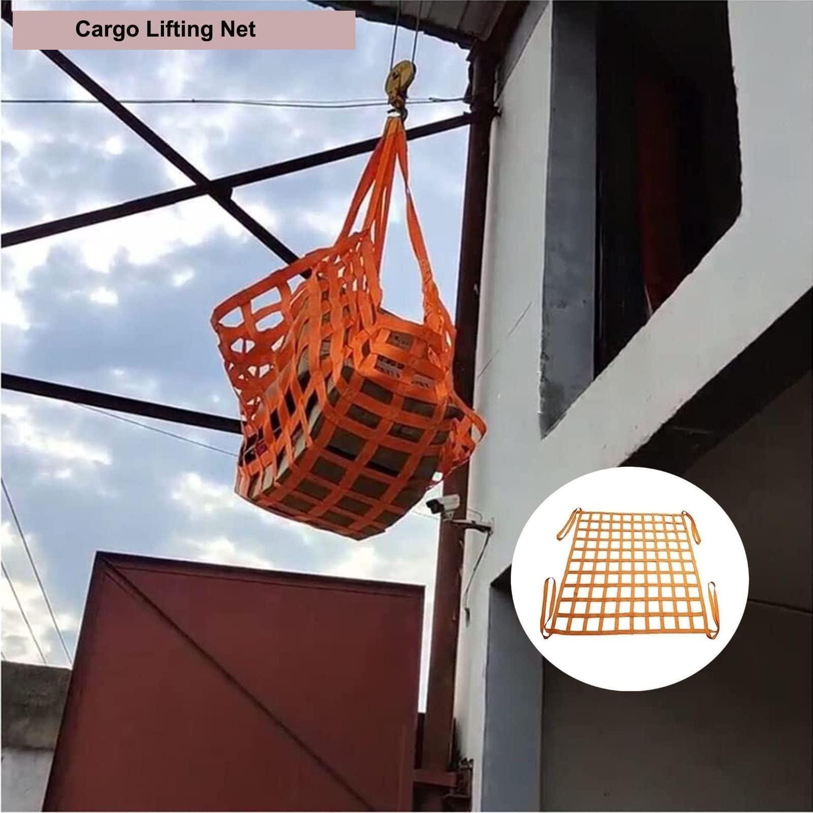 Siatka Do Podnoszenia — Siatka Na Bungee, Pasy Do Towarowa Poliestrowe Siatki Zabezpieczające, Odporne Na Rozdarcie, Mocne Łożysko Nośne, Do Holownicze Narzędzia Robocze