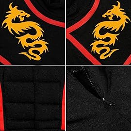 SATKULL Ninja Costumes for Kids Muscle Ninja Costume with Ninjas Accessories Toys Best Children Gifts(Kids-L-8/9T Black)
