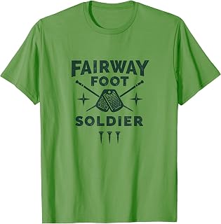 Fairway Foot Soldier Golf Design T-Shirt
