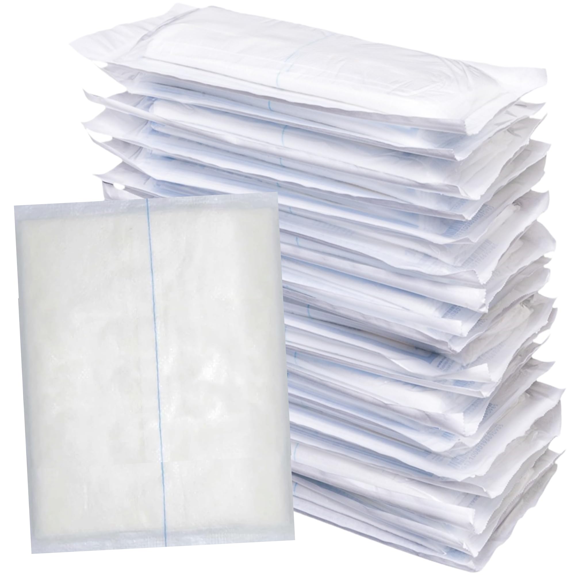 ABD Combine Abdominal Pads 8" x 7-1/2" High Absorbency Sterile Individually Wrapped 8" x 7-1/2" Non-Adherent Absorbent Post-Op Gauze - Heavy-Draining, Trauma and First Aid Wound Dressing (24)