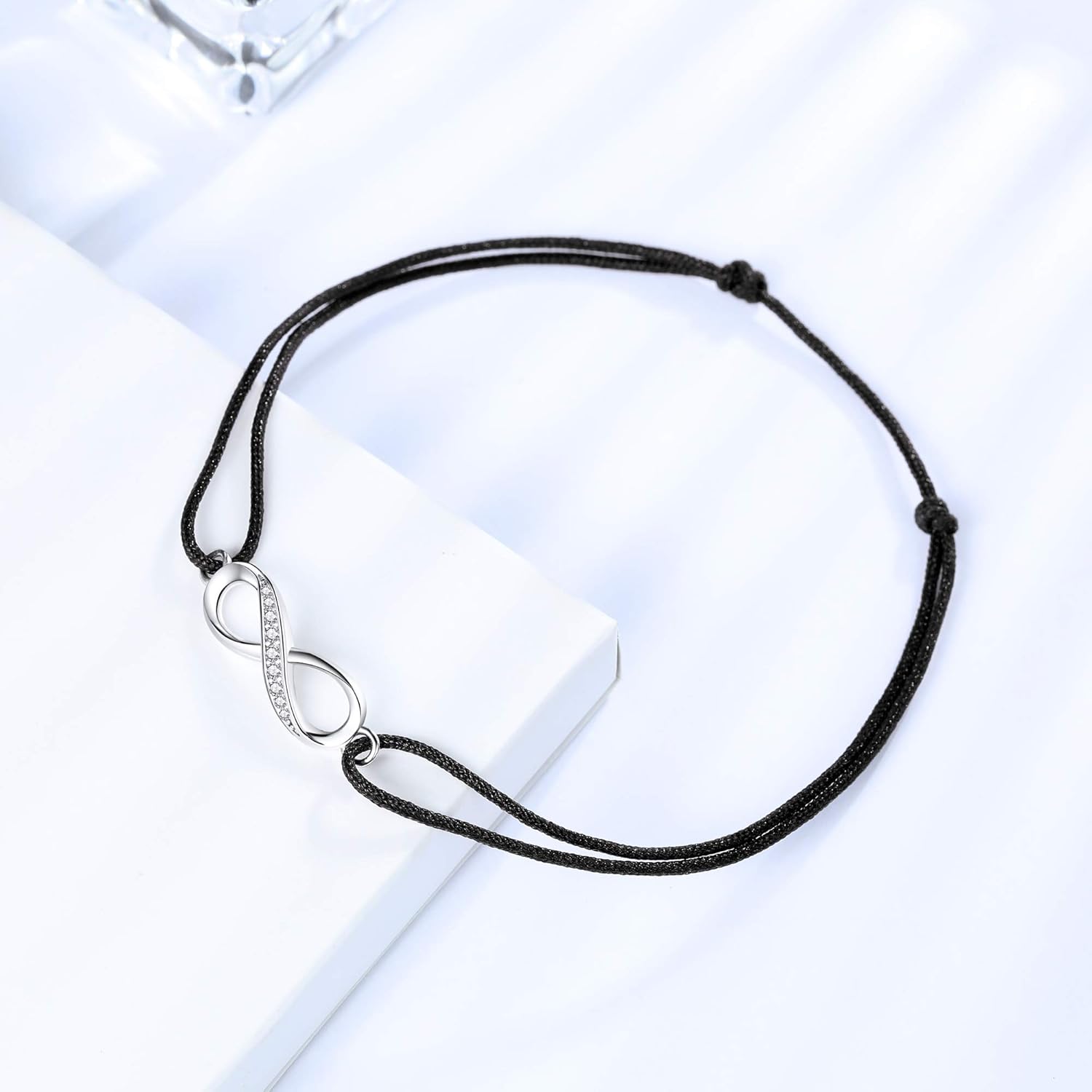 ZENI Infinity Anklet for Women Girl Soft Skin-friendly Rope Ankle Bracelets Handmade 34cm Adjustable Love Friendship Mother's Day Jewelry Gift - Image 2