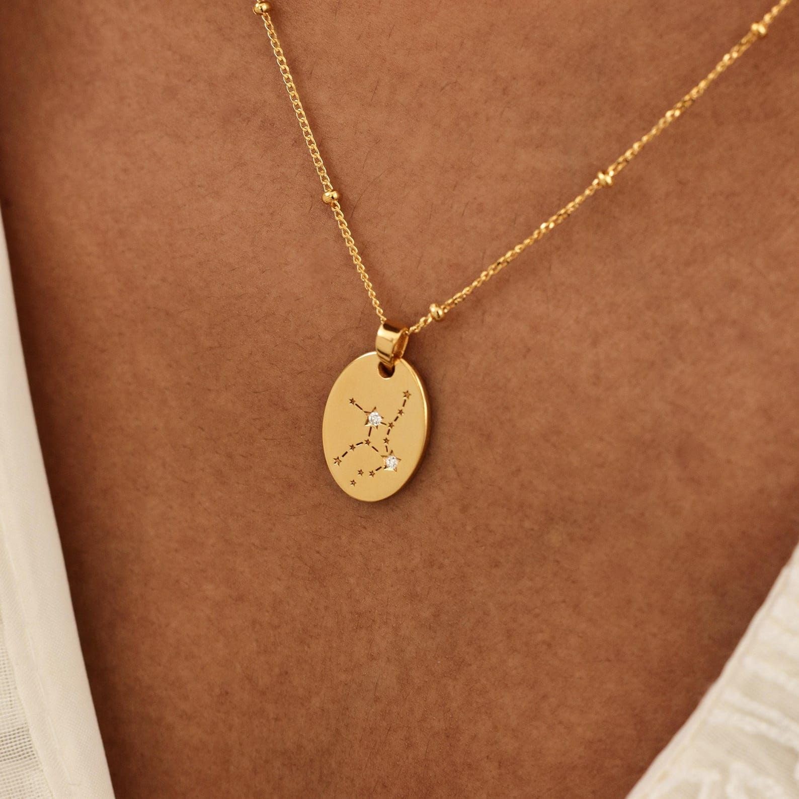 Collana personalizzato zodiaco pendente argento sterling 925 Collane di costellazione personalizzate stella segno ciondolo Compleanno fatto a mano anniversario