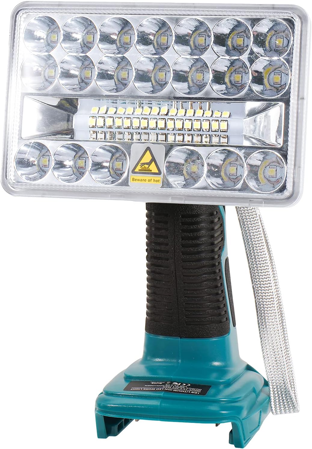 YEX-BUR Led Work Light For Dewalt 20v Battery, 12W 1000LM Cordless Handheld Spotlight With USB - View #6