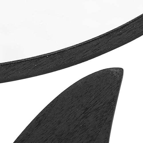 Miniatura 4 de Fydun Espejo de pared acrílico con cambio de ciclo lunar para decoración del hogar, dormitorio, decoración negro, amplia gama de usos (cinco piezas,