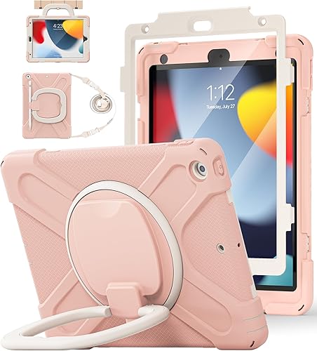 Miniatura 11 de BATYUE Funda para iPad de 9ª/8ª/7ª generación (funda resistente para iPad de 10.2 pulgadas 2021/2020/2019) con protector de pantalla, soporte