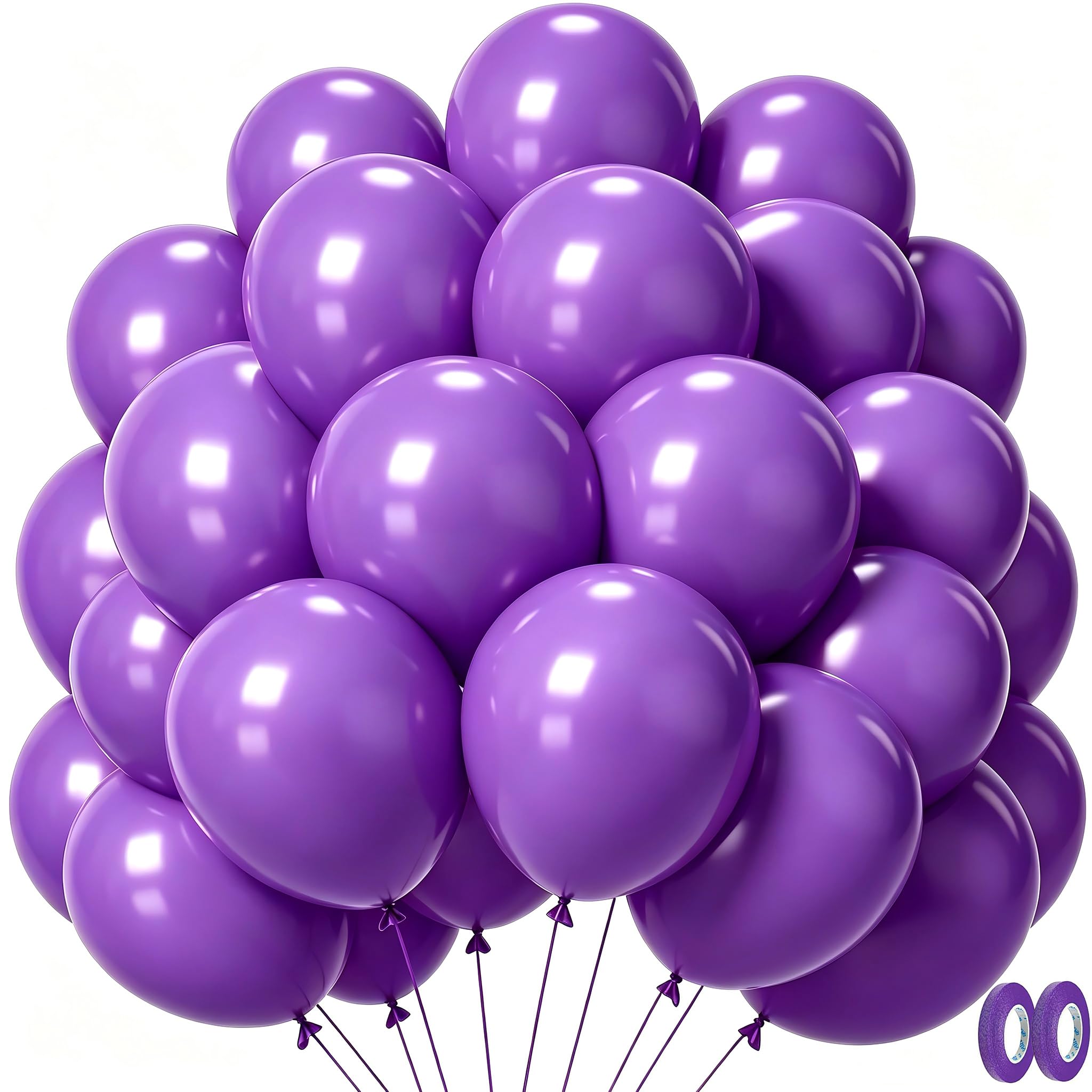 Orange Balloons 100 Pack, Latex Helium Wedding Halloween Birthday Balloons — image 1