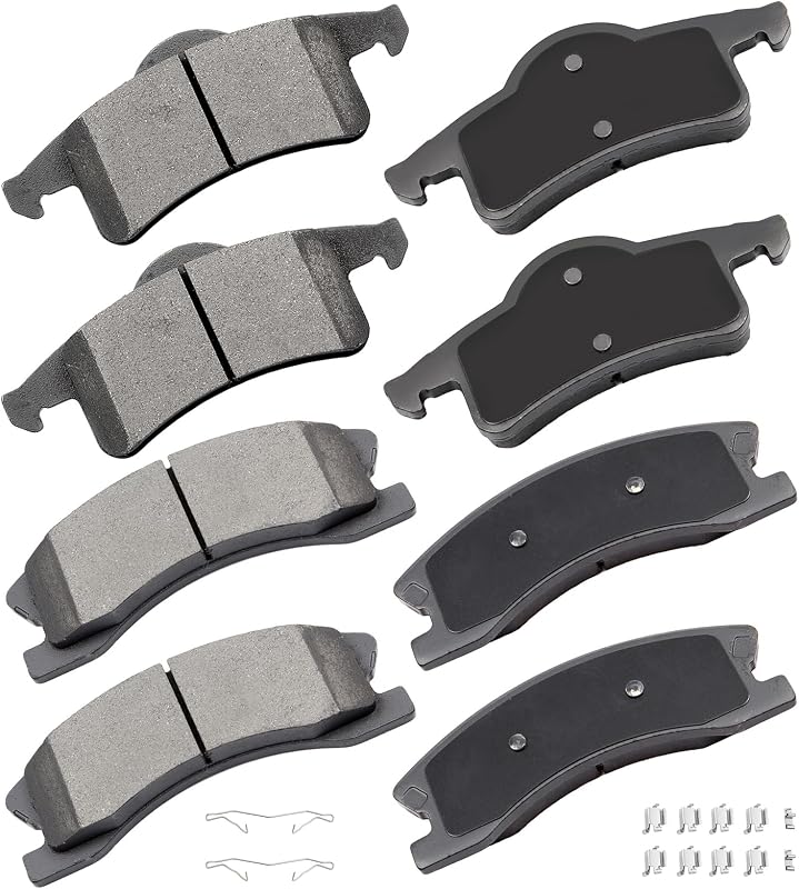Pastilhas de freio cerâmicas cciyu D945 D791 dianteiras e traseiras para Jeep Grand Cherokee – jogo com 8 unidades