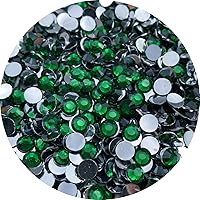 Vista 21 de 5000 diamantes de imitación redondos de resina de 0.157 pulgadas para manualidades, diamantes de imitación brillantes con purpurina para botellas