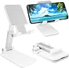 Cell Phone Stand, Folding Desktop Phone Stand, Angle Height Adjustable Cell Phone Holder, Desk, Office, Tablet Stand Compatible with All iPhone, iPad, Samsung, 4-10 Mobile Phone and Tablet
