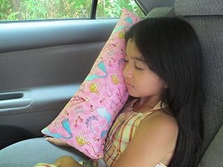 Childrens Pink Princess Tiara Travel Pillow - Seatbelt Pillow- Personalized