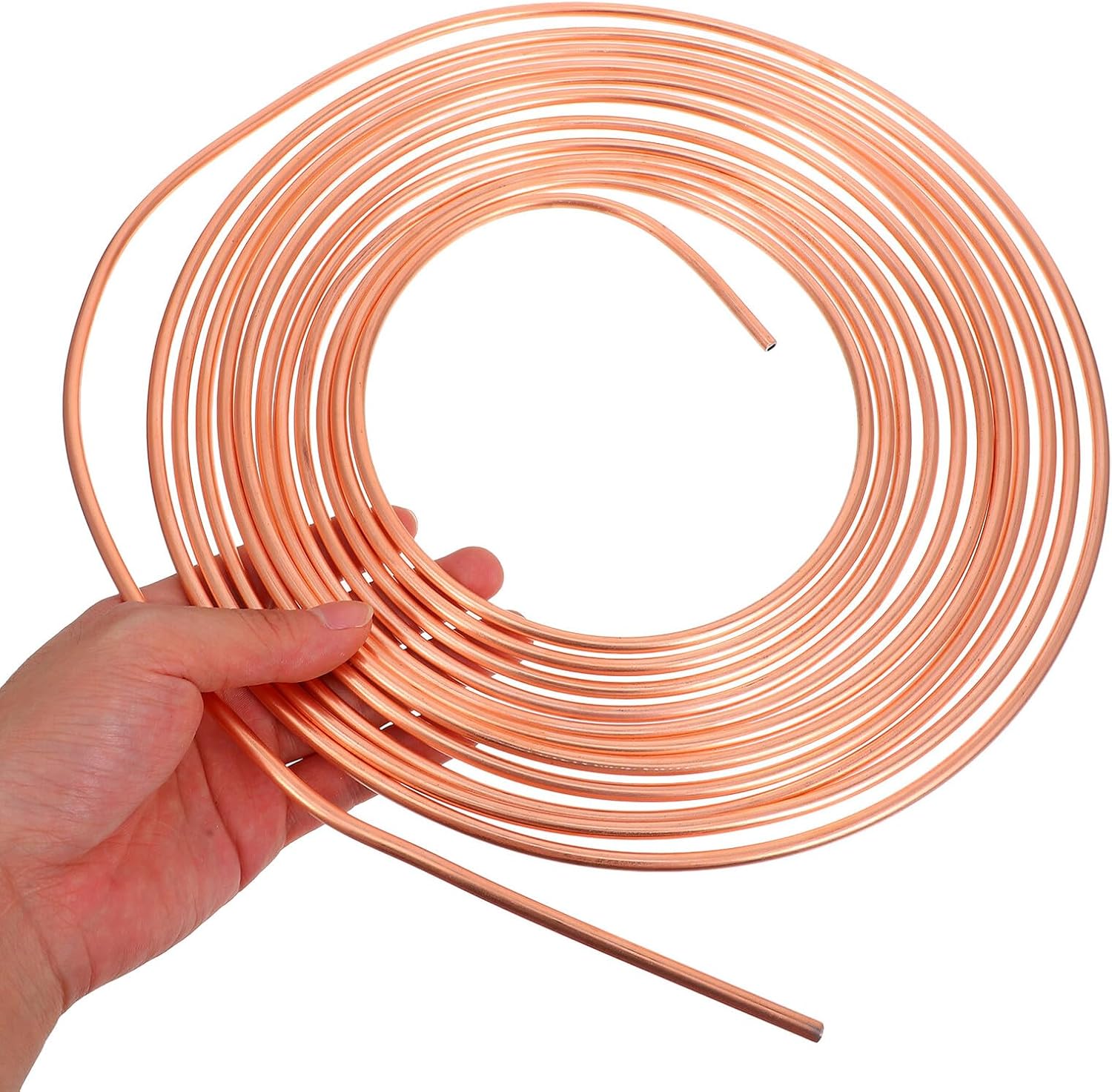 5m Copper Coated Automotive Brake Tube Coil 0.5cm Diameter Car Brake Line Replacement