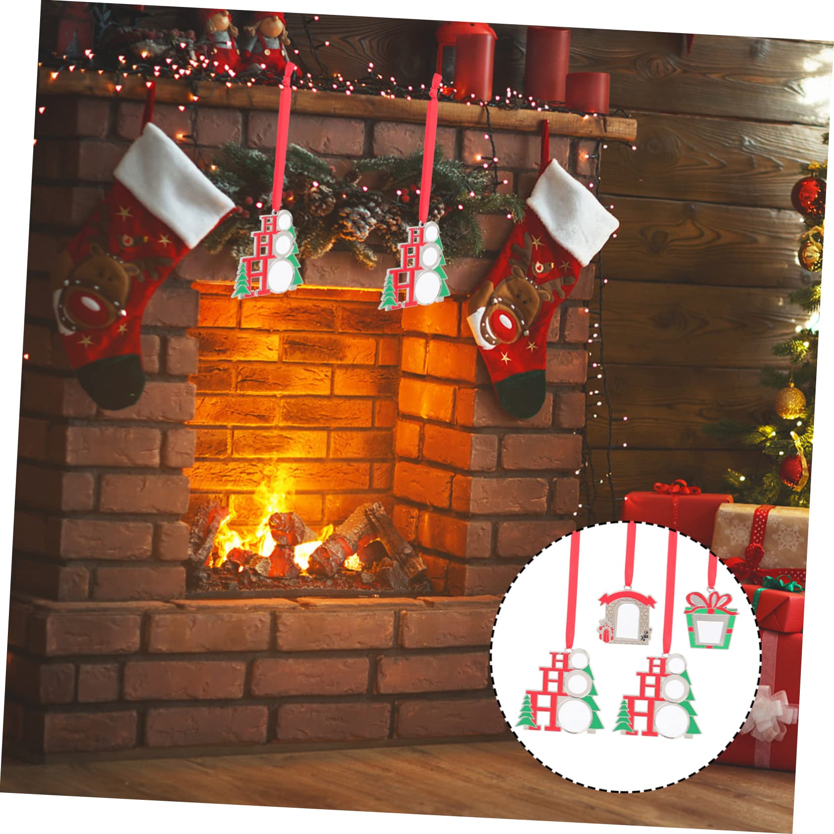 TOPBATHY 16 STK Christbaumschmuck Weihnachtsdekoration Sublimationsanhänger Personalisierter Weihnachtsschmuck Weihnachts-Layout-Requisite Sublimationsrohlinge