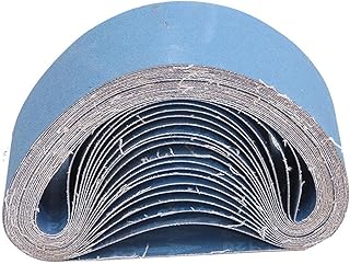 Bandas de lijado, juego de bandas de lijado, 10 bandas de lijado de 610 x 100 mm, bandas abrasivas de corindón de circonio azul de 24 x 3,9 pulgadas for herramientas de lijado de banda(180#)
