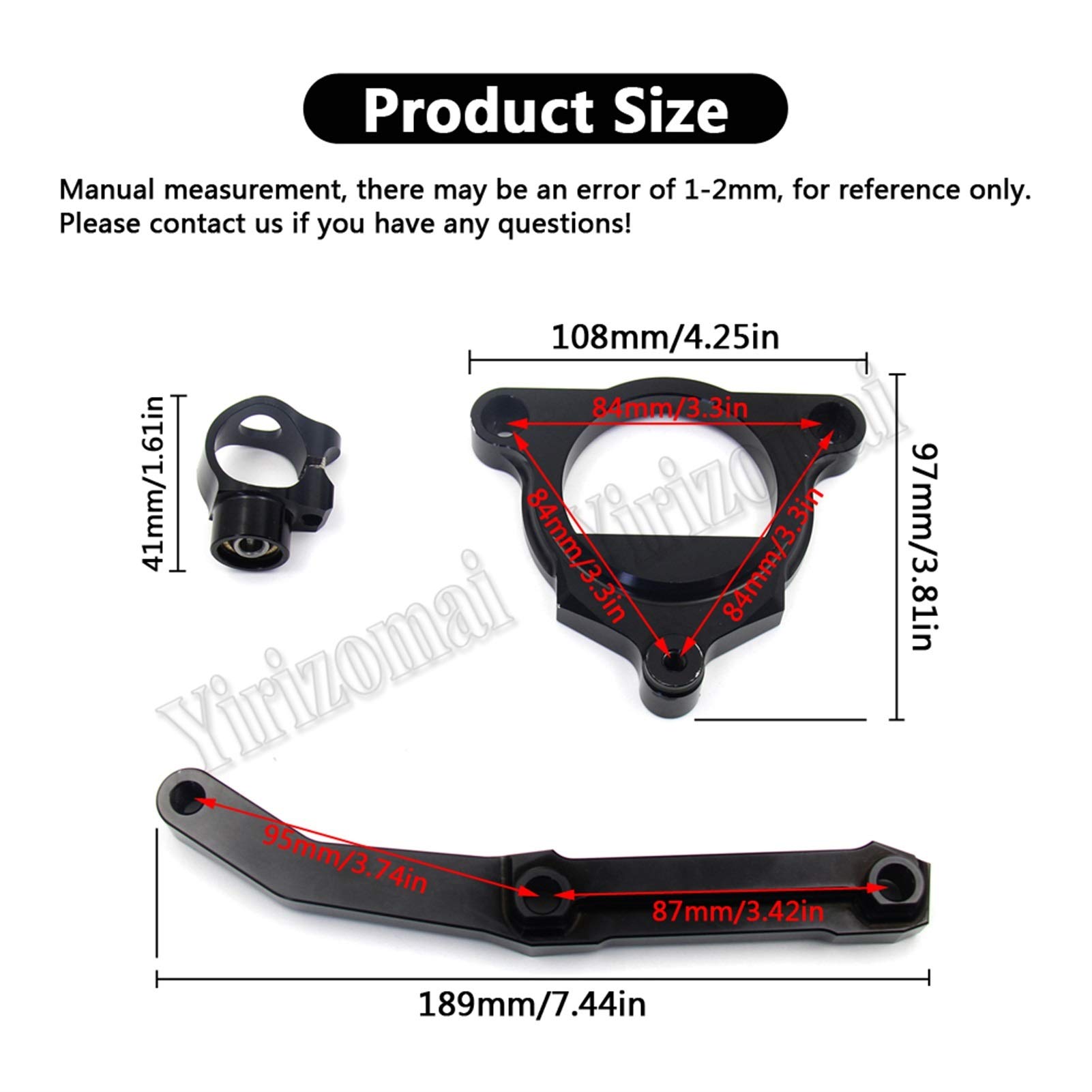 Amazon.com: BKUANE Motorcycles CNC Aluminum Adjustable Steering