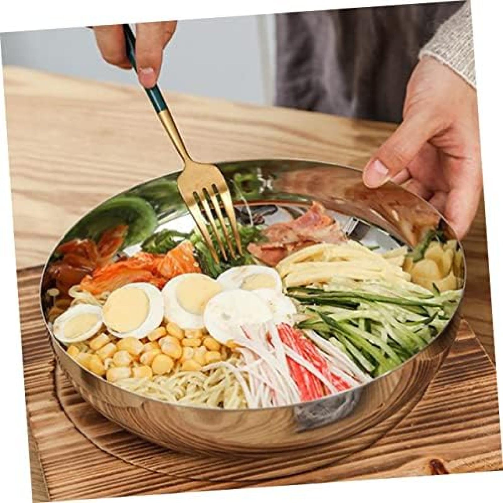 Ciotole Per Pasta Italiana Ciotole Per Riso Ciotole Per Insalata Giapponese Ciotola Per Noodle Ciotole Pho Ramen Ciotola Per Insalata In Acciaio Inossidabile Ciotola Per Bibimbap Piatto Per Frutta
