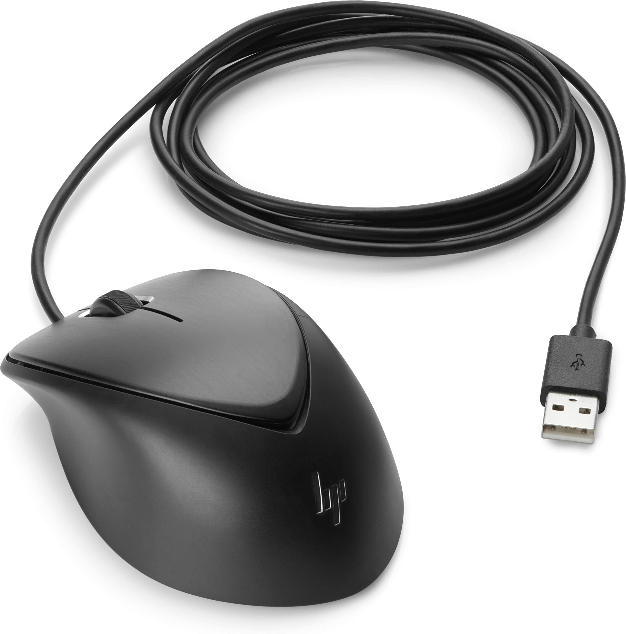 HP 1JR32AA Premium - Mouse - Right and Left-Handed - Laser - 3 Buttons - Wired - USB - for EliteBook 1040 G4, MX12, ProBook 640 G4, 650 G4, ProDesk 600 G4, Stream Pro 11 G4