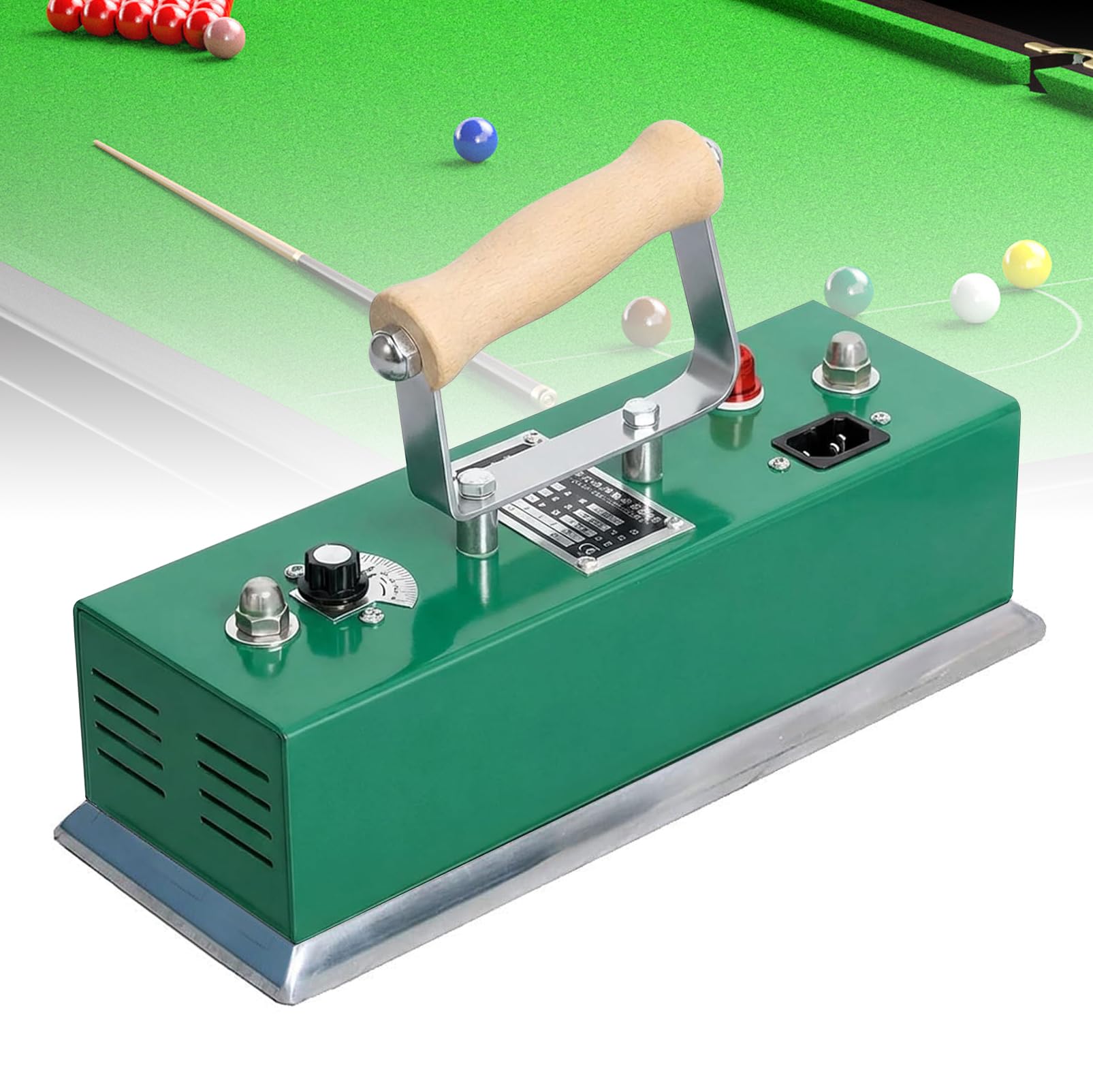 LIROPAU Billiards Table Cloth Iron, 300mm Adjustable Temperature Snooker Table Iron, Thermostatic Pool Table Cloth Iron, Quick Iron Pool Tablecloth for Billiard Games Room, Playroom Clubs