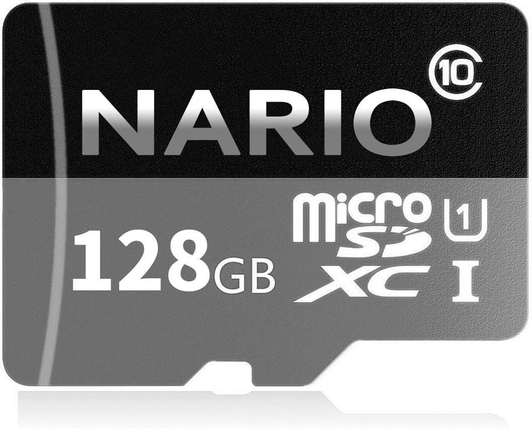 NARIO 128GB Micro SD SDXC Card High Speed Memory Card With SD Card Adapter
