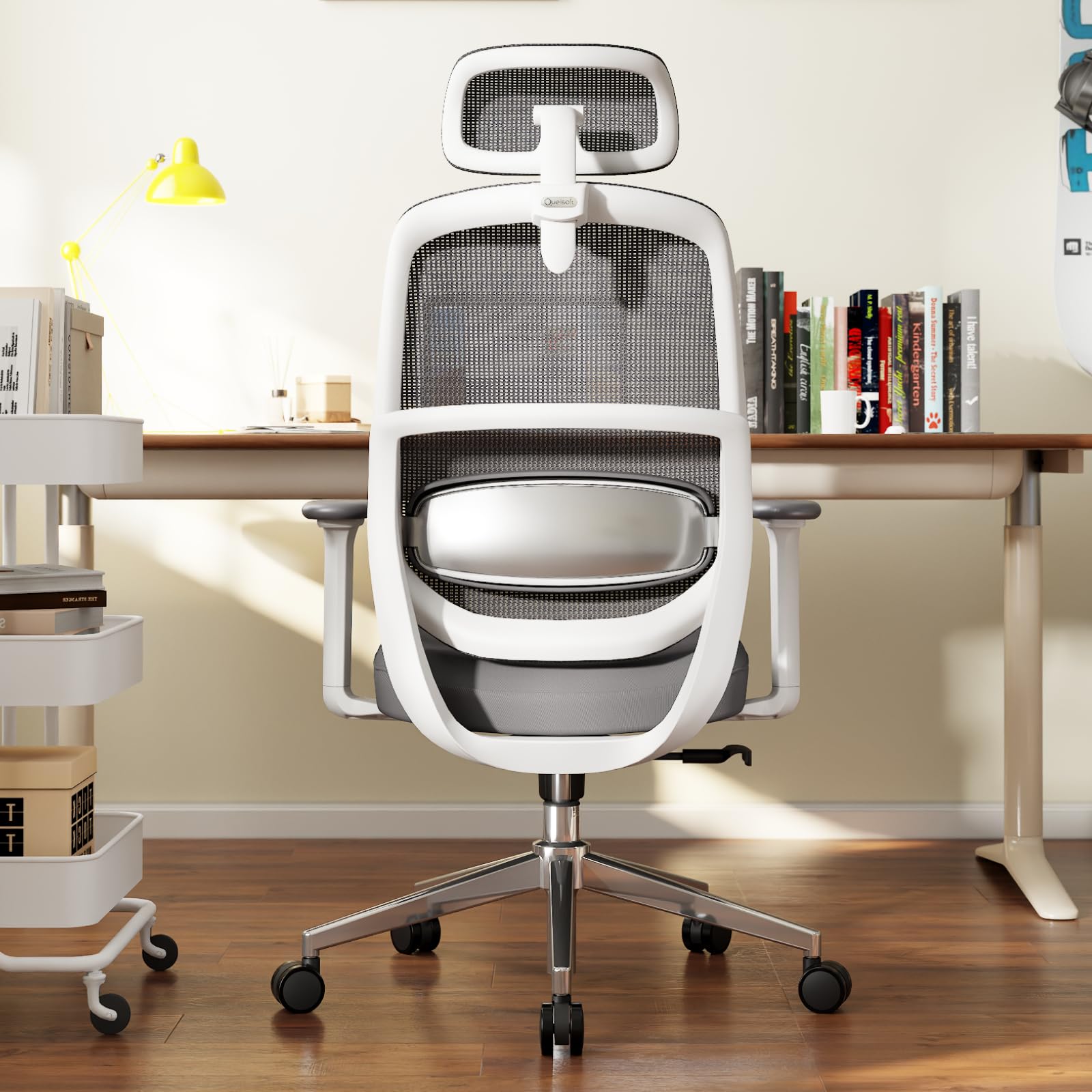 Silver 3D Lumbar Office Chair