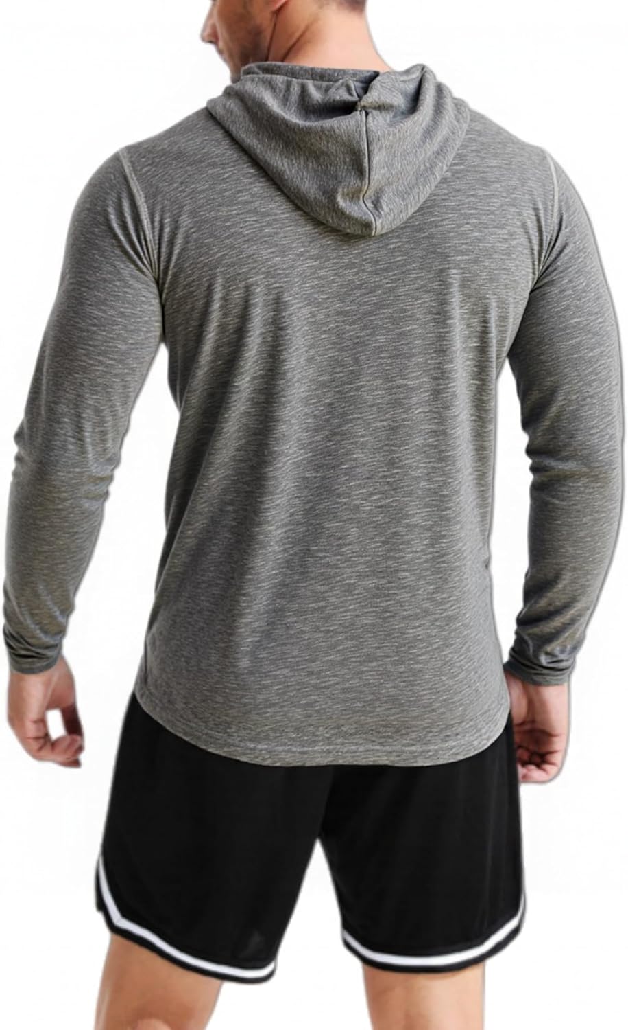 Men’s Hoodies Long Sleeve Drawstring Pullover Sweatshirt Casual Hooded for Gym Workout Athletic - Image 5