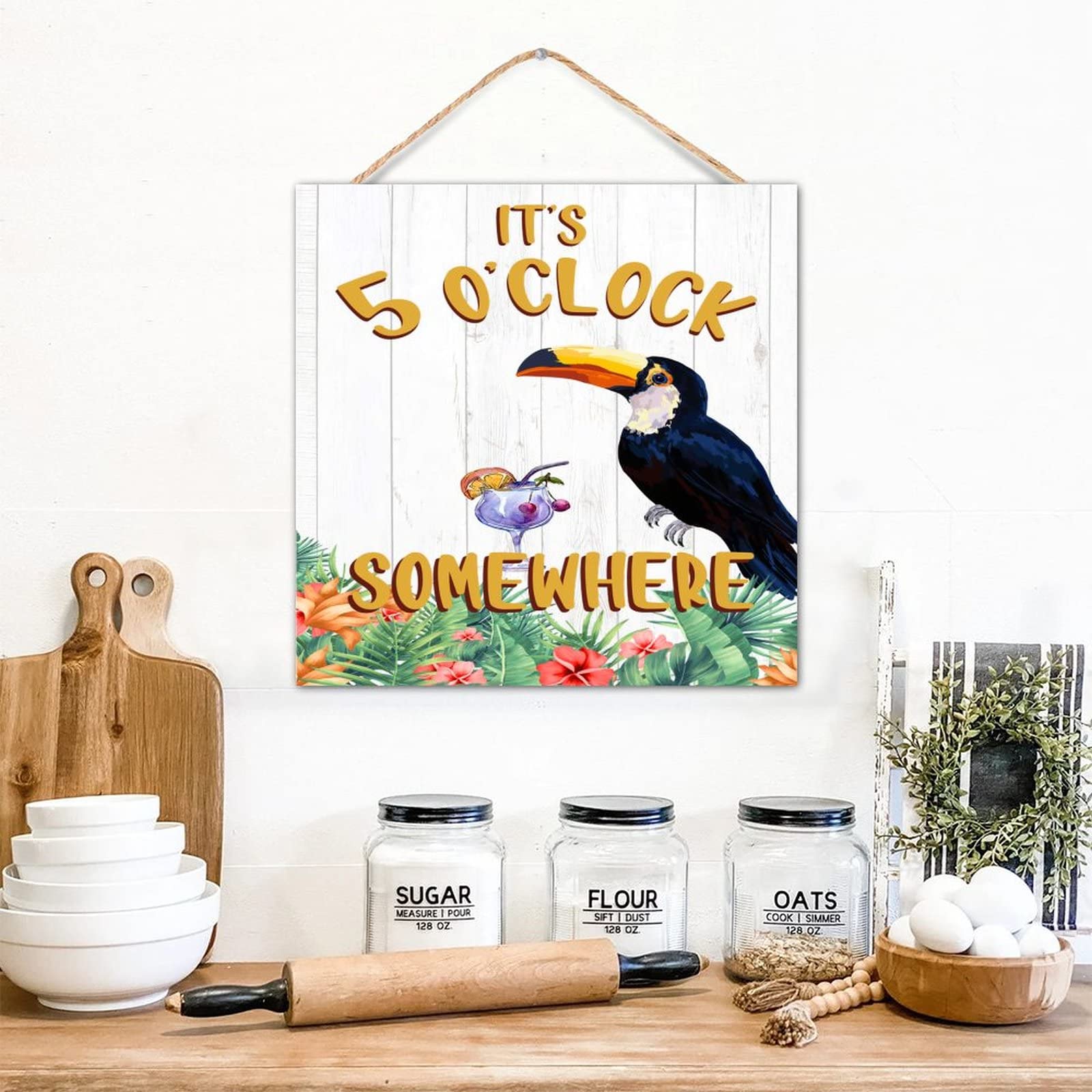 Panneau mural intérieur pour décoration de bar exotique en bois