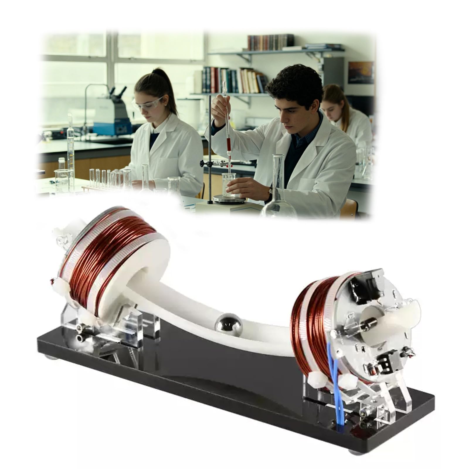 MJDHS Electromagnetic Coil Accelerator, With Coil-Induced Electromagnetic Motion Model, Used For Electromagnetic Experiments And Physics Training