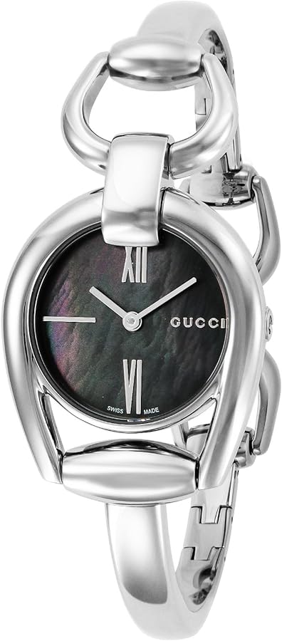 【不動品】GUCCIグッチ 139.5ホースビット 3Pダイヤ シェル文字盤 Amazon.co.jp: ホースビット ブラックパール文字盤 YA139503 シルバー