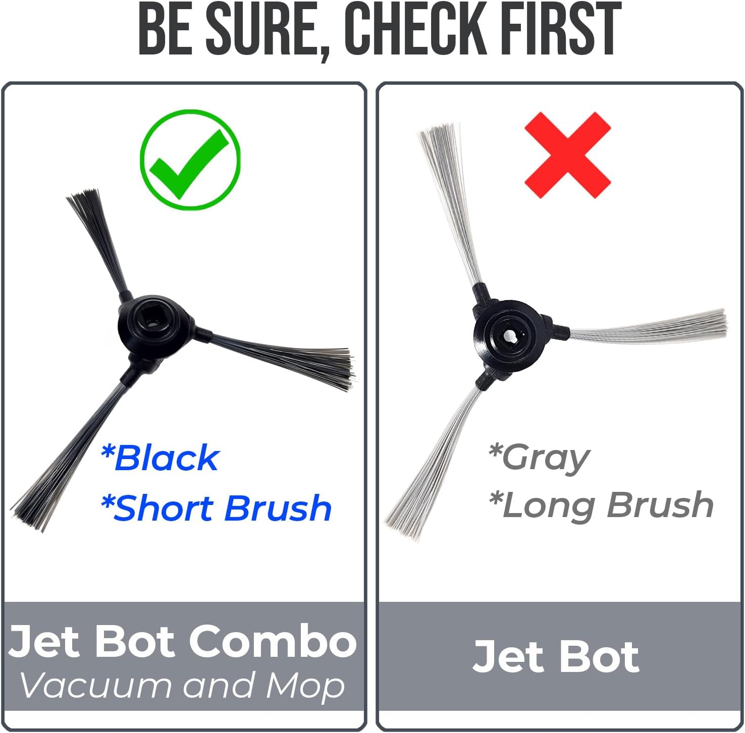 (OEM) A1PartsPro Spinning Corner Side Brush for Samsung Bespoke Jet Bot Combo AI Robot Steam Vacuum and Mop Jetbot Replacement Accessories
