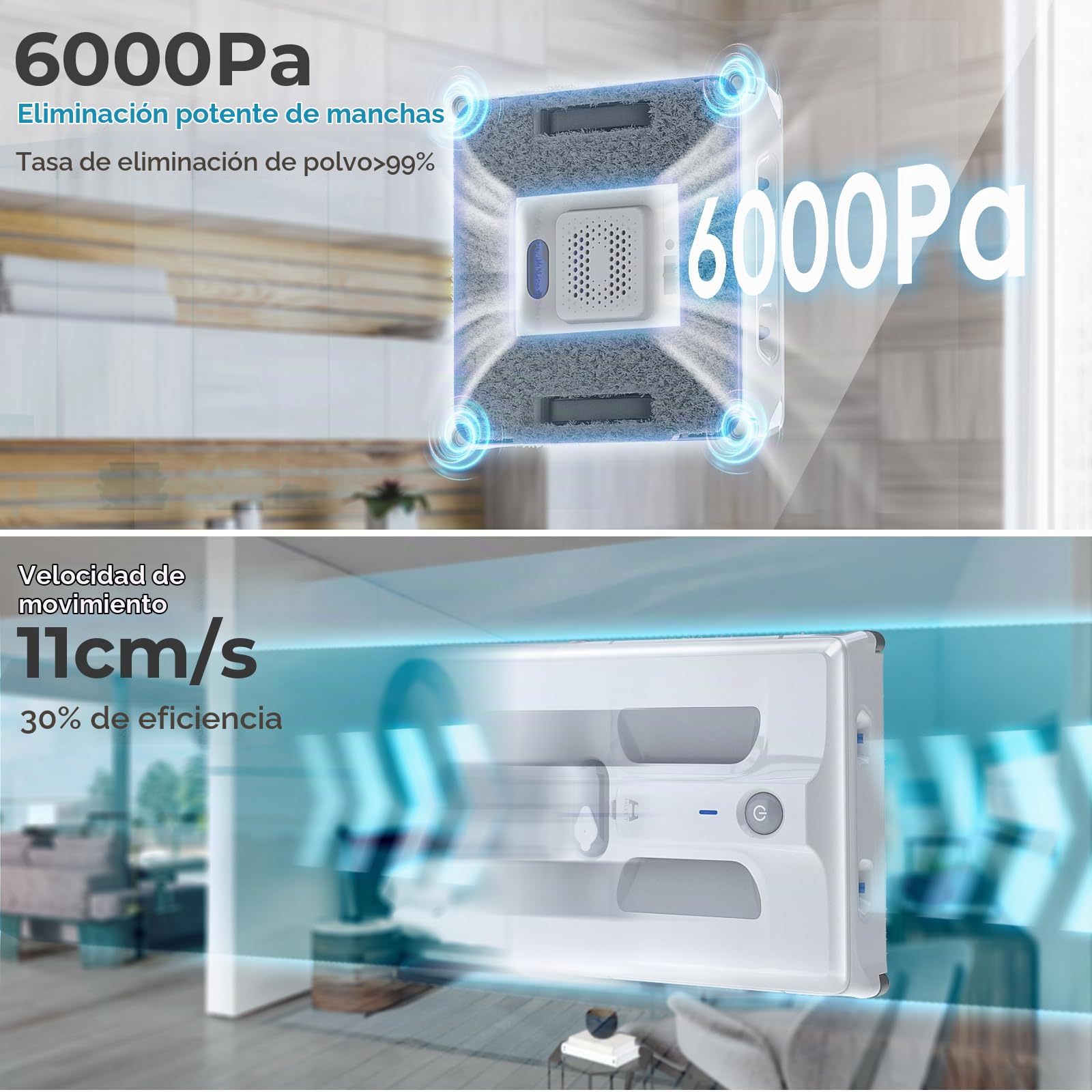 Robot limpiacristales HUTT A1 150 ml Blanco