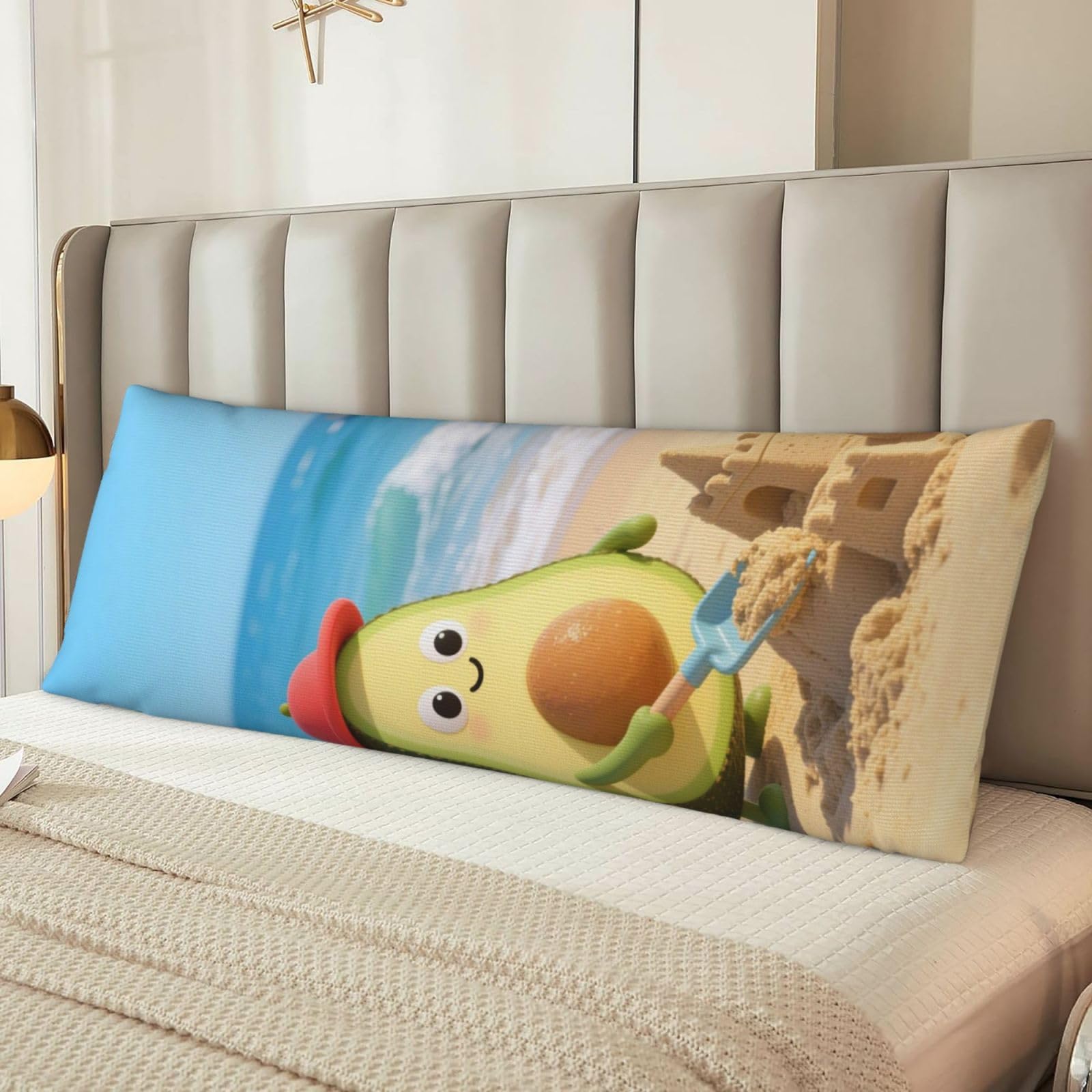 Avocado Body Pillow Cover with Hidden Zipper 54"X20",Ultra Soft Microfiber Long Pillow Case Decorative Bedding Pillowcase Cushion Cover Cases for Bedroom Couch Sofa,Home Gifts