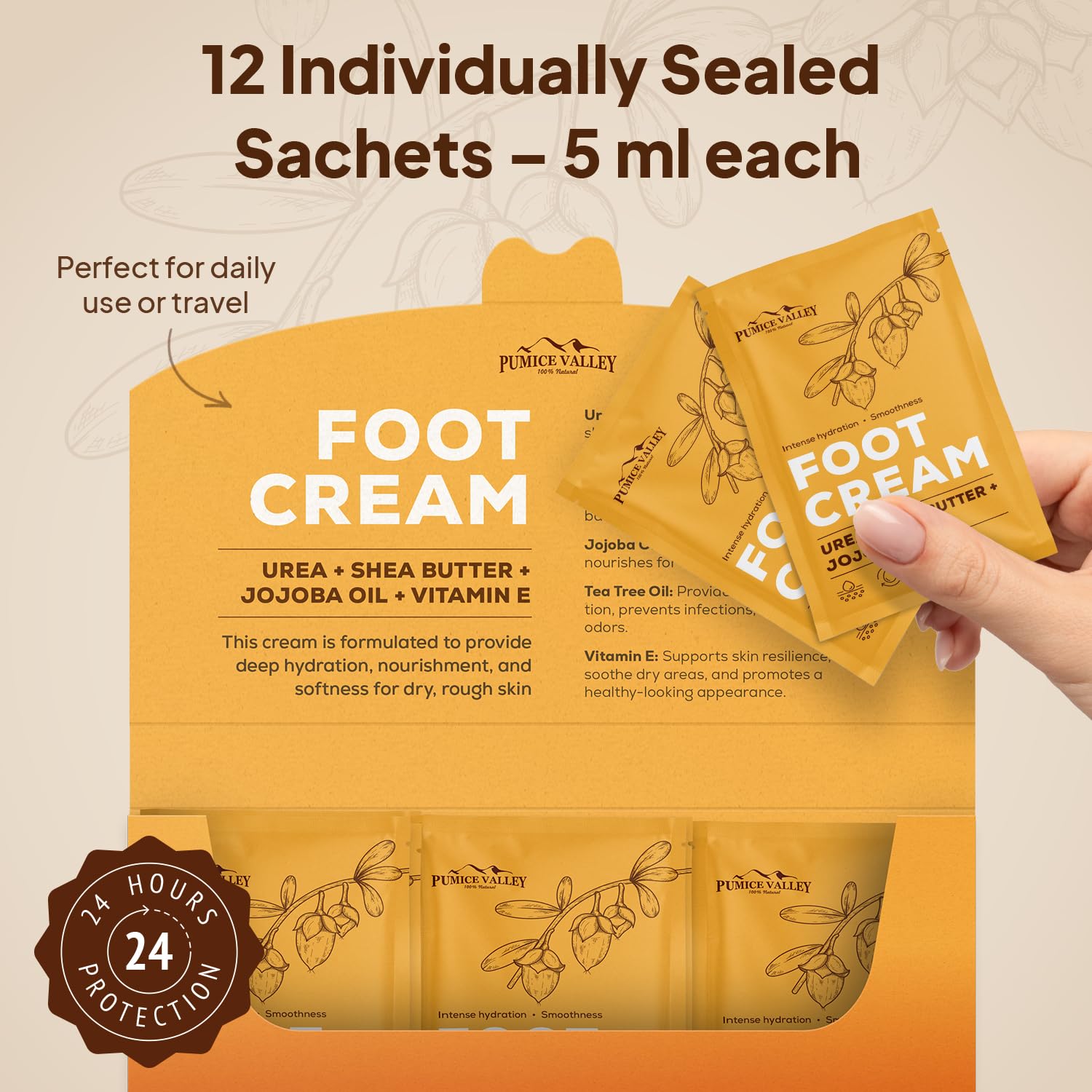 Pumice Valley Foot Cream Travel Pack - 12 Pcs gallery 2