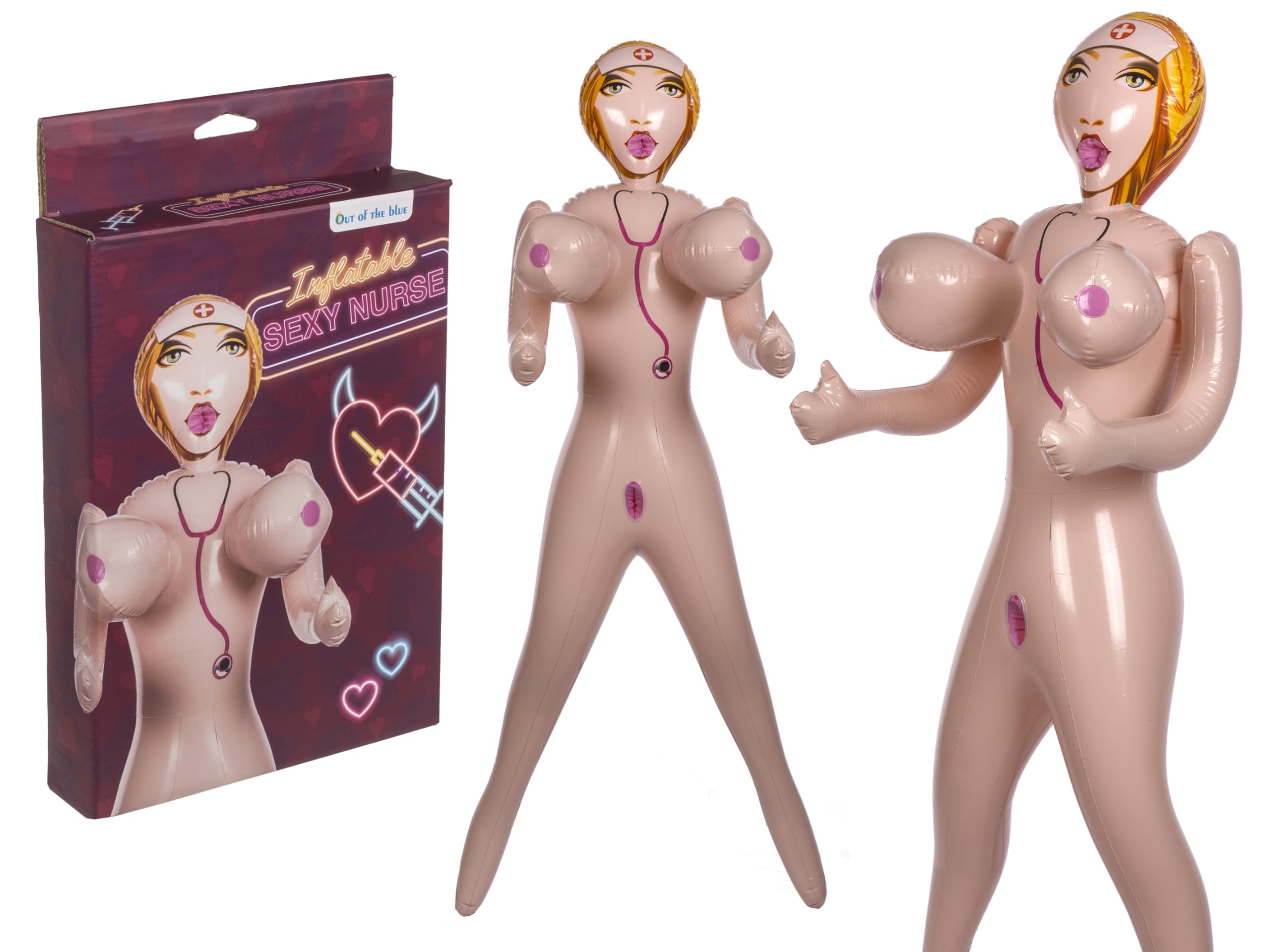 Muñeca Hinchable Sexy, 155 cm, para Fiestas y Despedida de Solter...
