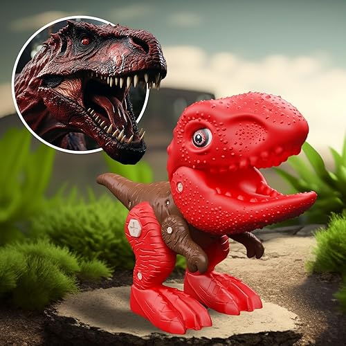 Miniatura 7 de Juguetes de dinosaurio desmontables para niños, juguetes divertidos y educativos de dinosaurio, kit de construcción para niños de 3 a 5 años, regalo