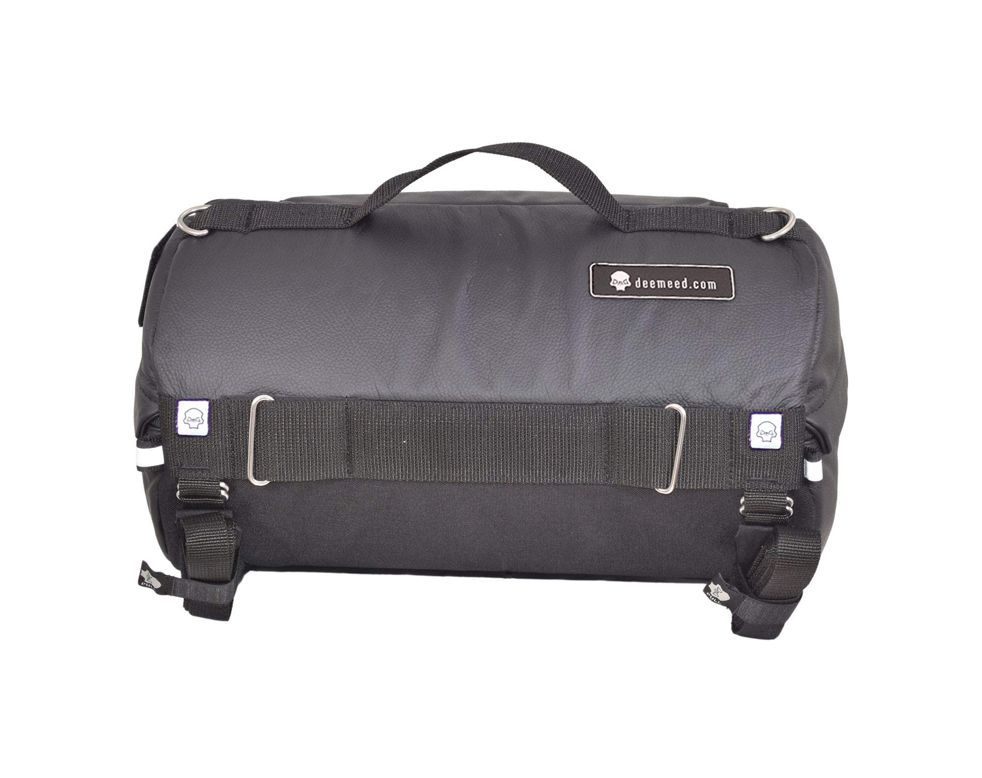 DEEMEED Explorer Motorrad Lenkertasche, aus Leder, wasserdichte, werkzeugtasche für Motorrad, 8 Liter + Regenschutz (S) Auto & Motorrad