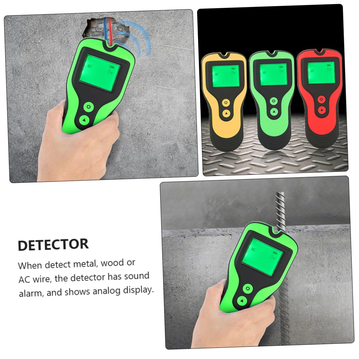 HOMSFOU Rilevatore Batteria Scanner Per e Display Lcd Strumento Per Rilevamento Elettriche Profondità