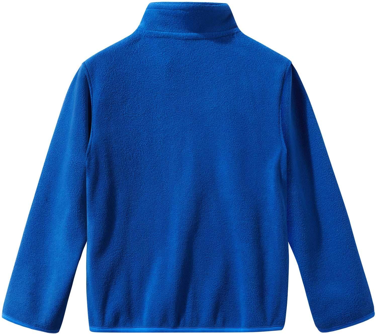 Spring&Gege Boys Full-Zip Polar Fleece Jacket Kids Solid School Uniform Outwear Jackets - Image 3