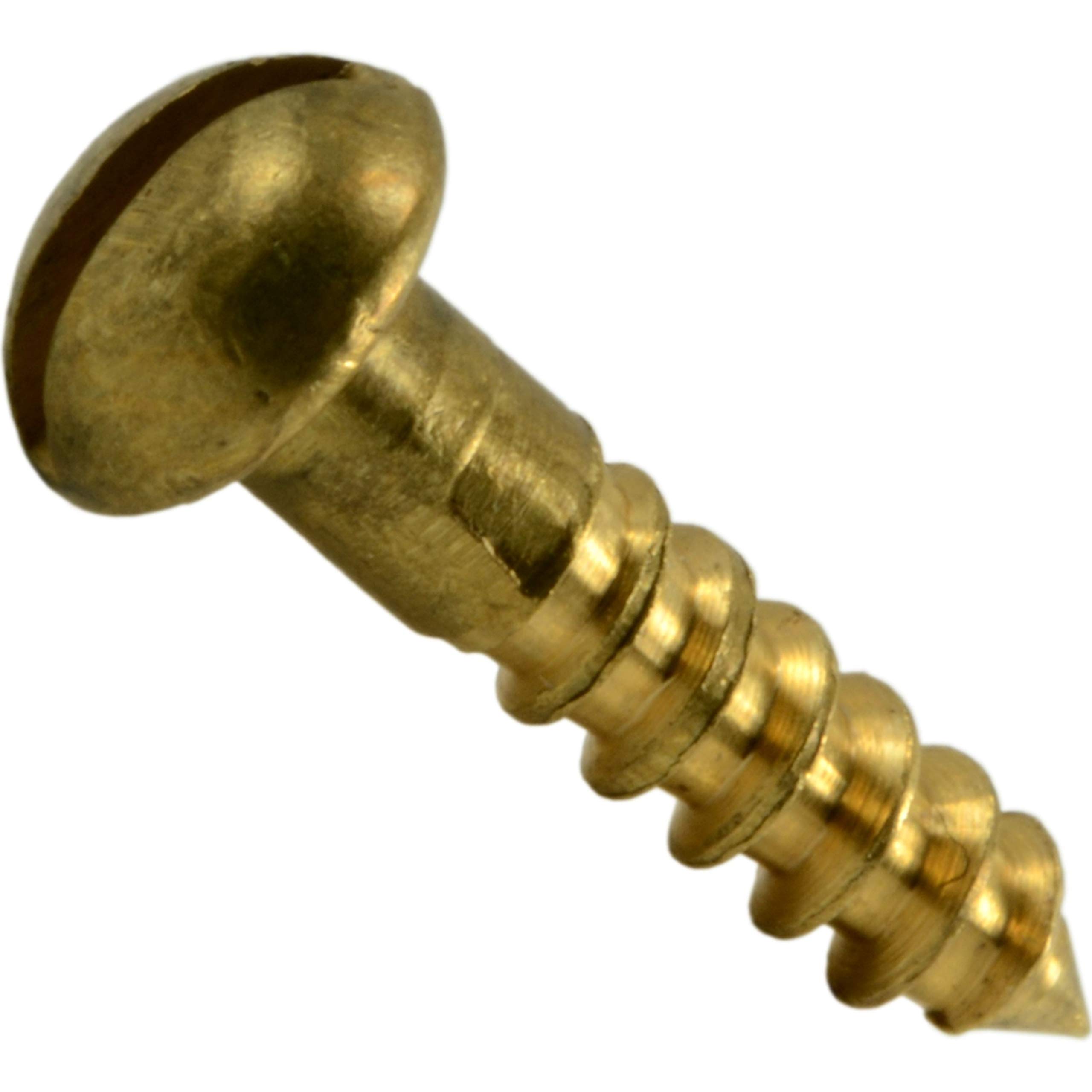 Vis à bois ronde fendue 4x1/2 pouces pour fixations difficiles | Boîte de 60 pièces