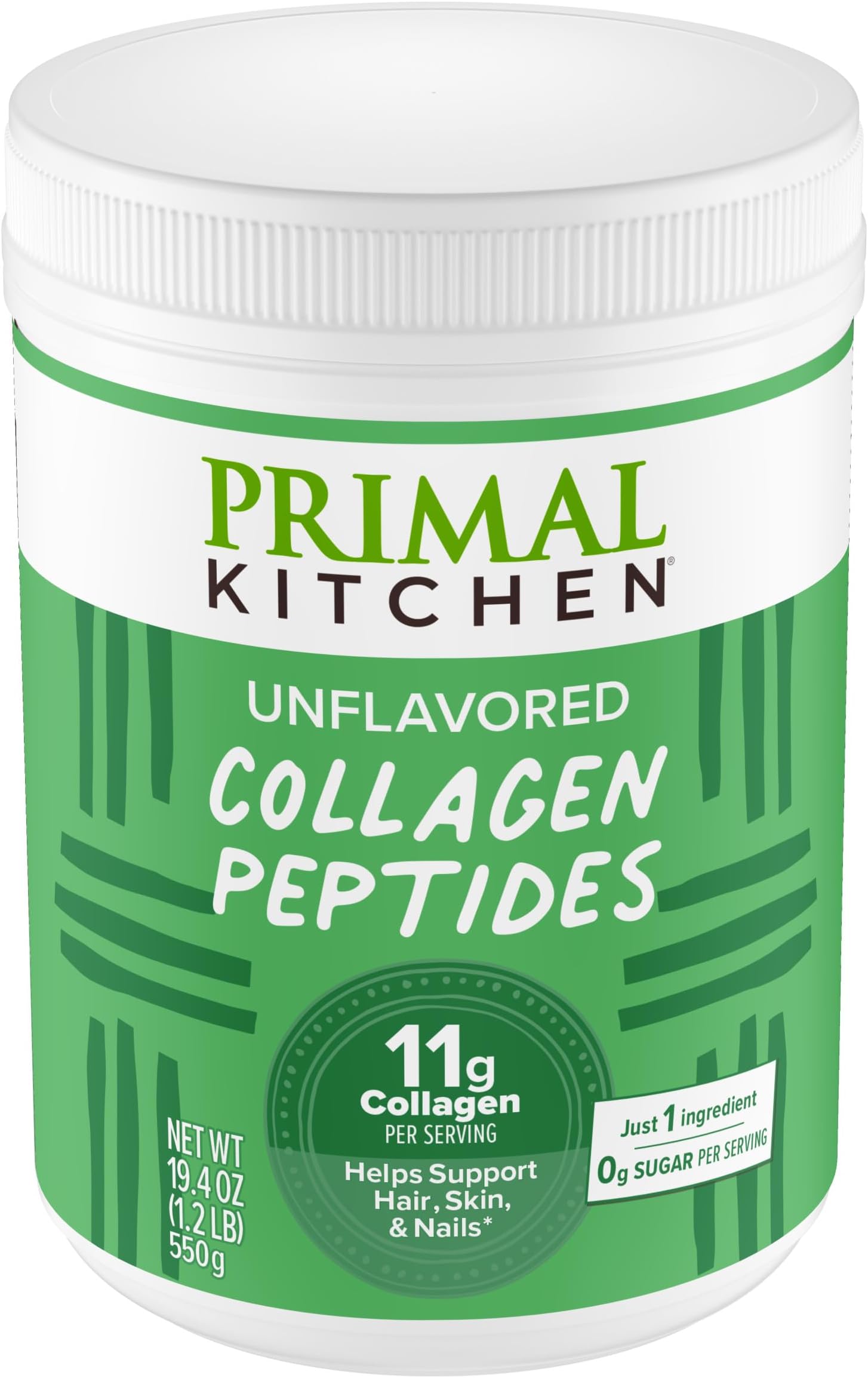Primal Kitchen Collagen Peptides, Unflavored Collagen Powder, 1.2 Pounds