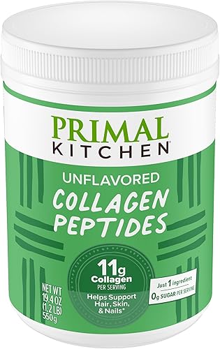 Primal Kitchen Péptidos de colágeno, Polvo de colágeno sin sabor, 1.2 Libras