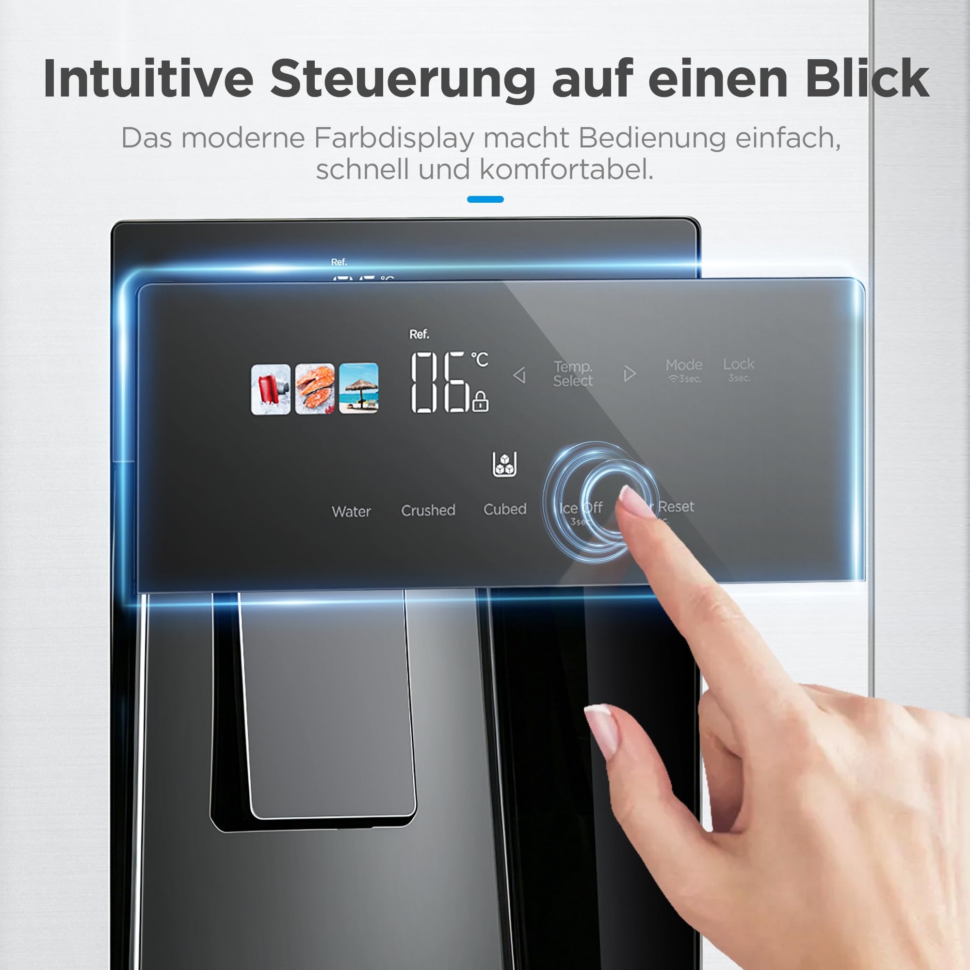 Midea Side-by-Side Kühl-Gefrierkombination 569 L No Frost WiFi MDRS761MIE46