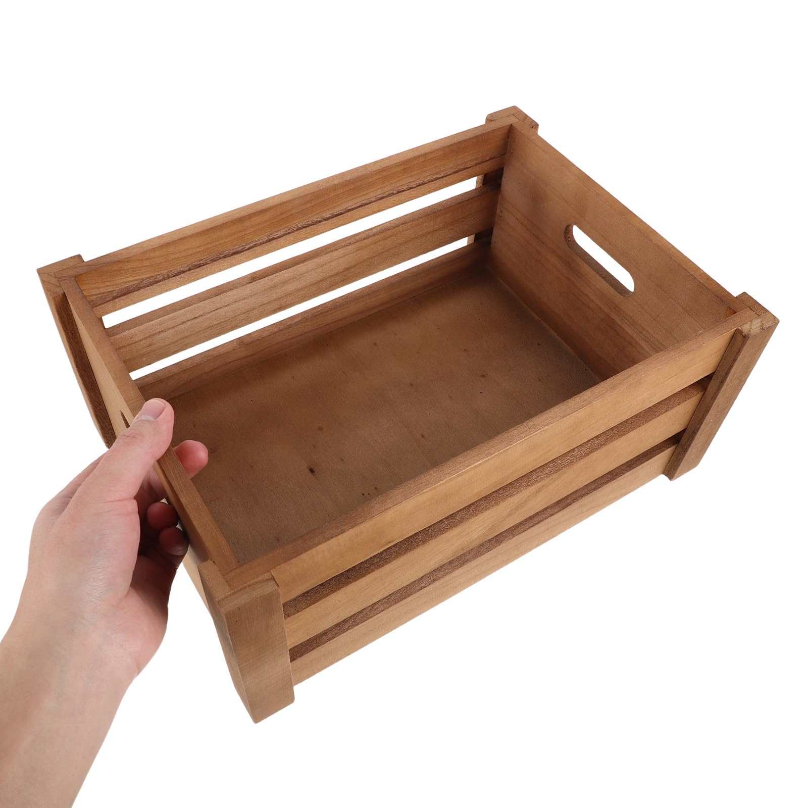 Boîte de rangement en bois pour disques vinyles et CD, support d'album robuste pour la maison et le studio, parfaite pour les amateurs de musique, 35 x 25 x 15 cm, design