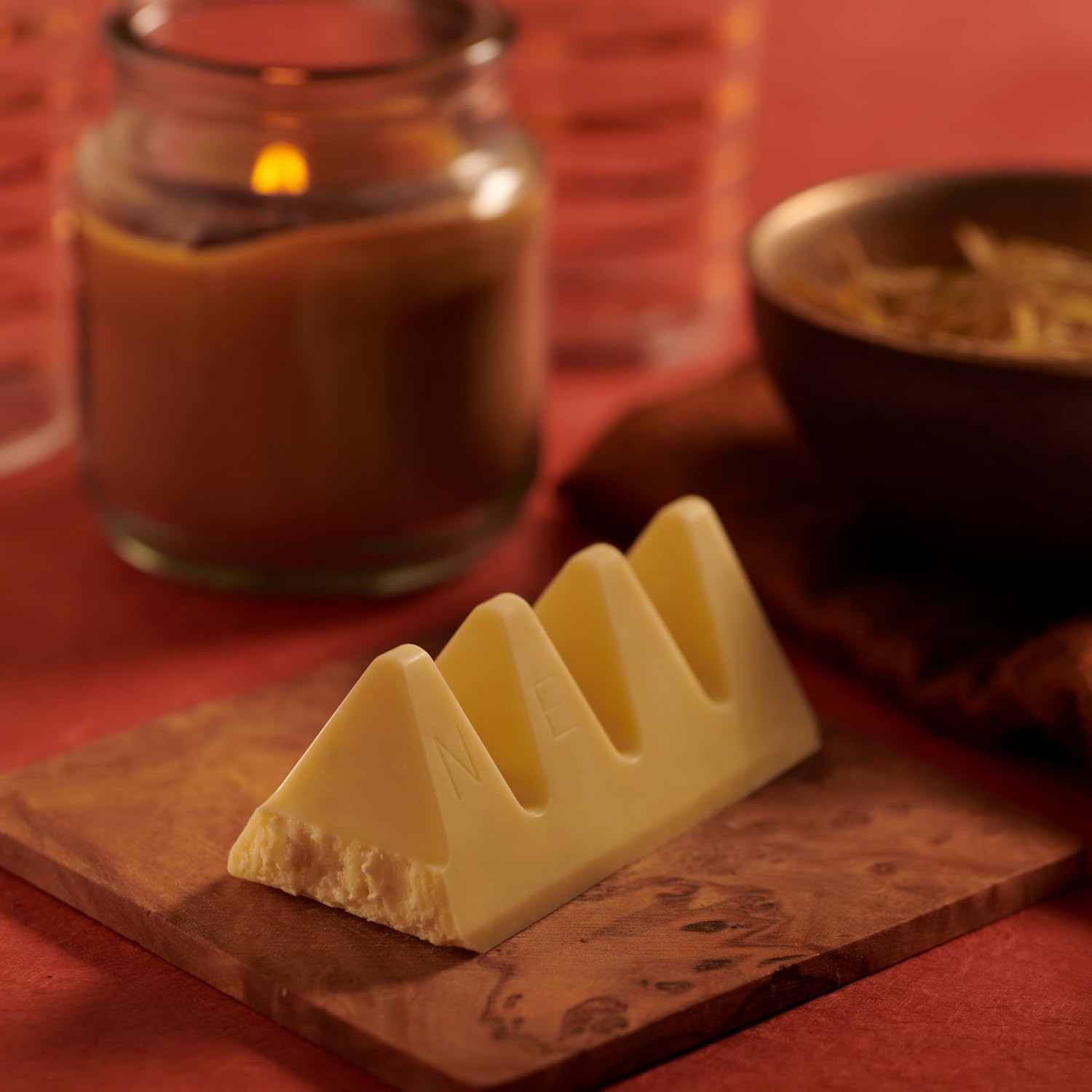 TOBLERONE White Chocolate Bar with Honey and Almond Nougat, Bulk Chocolate, 20 - 3.52 oz Bars