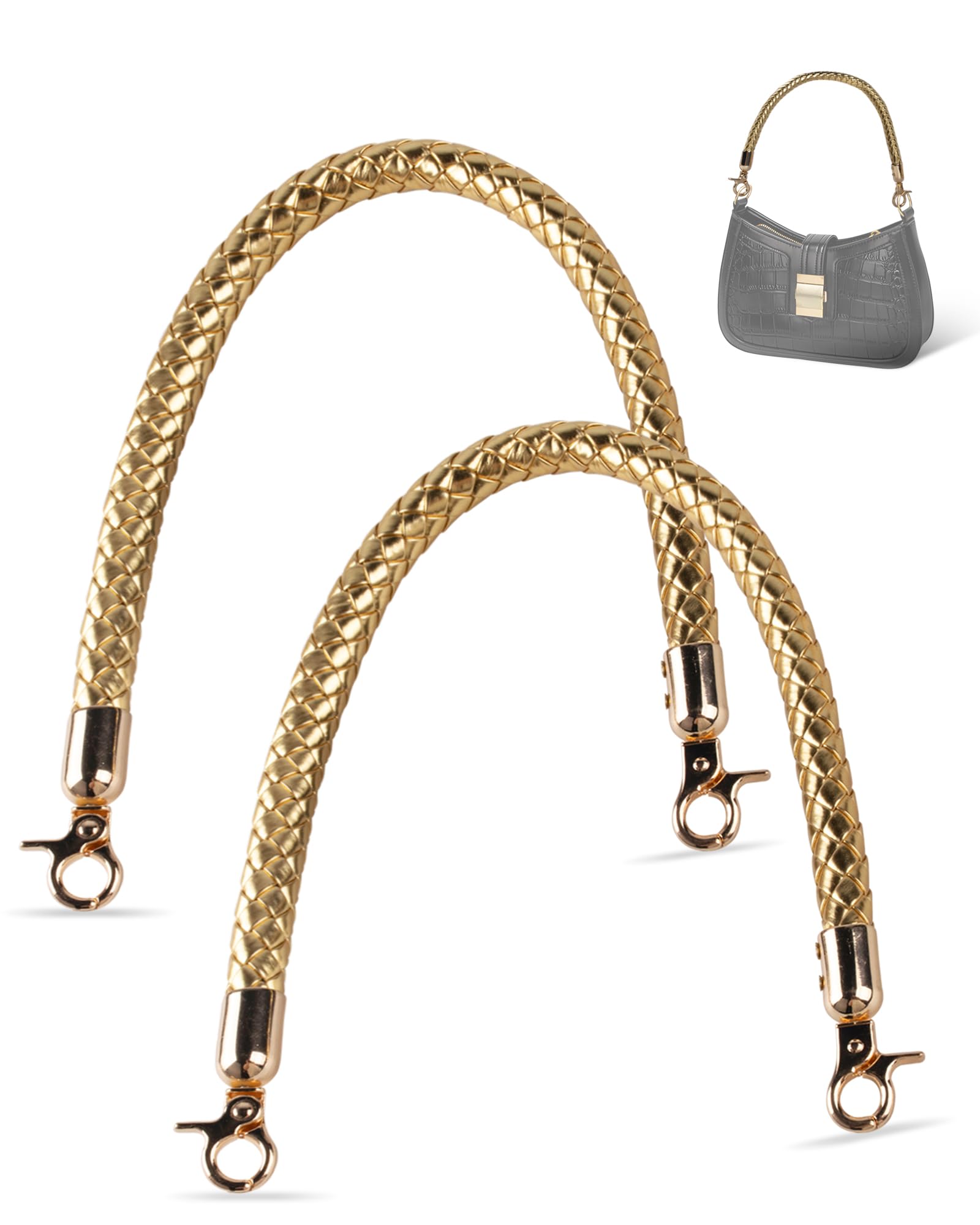 Correa Para Bolso Correas Bandolera Bolso Cámara 2 Correas Trenzadas Para Bolsos Con Mosquetón - Asas Ajustables 40cm Blanco Y 60cm Negro Mosquetones Bolsos Asas De Cuero Para Bolsos