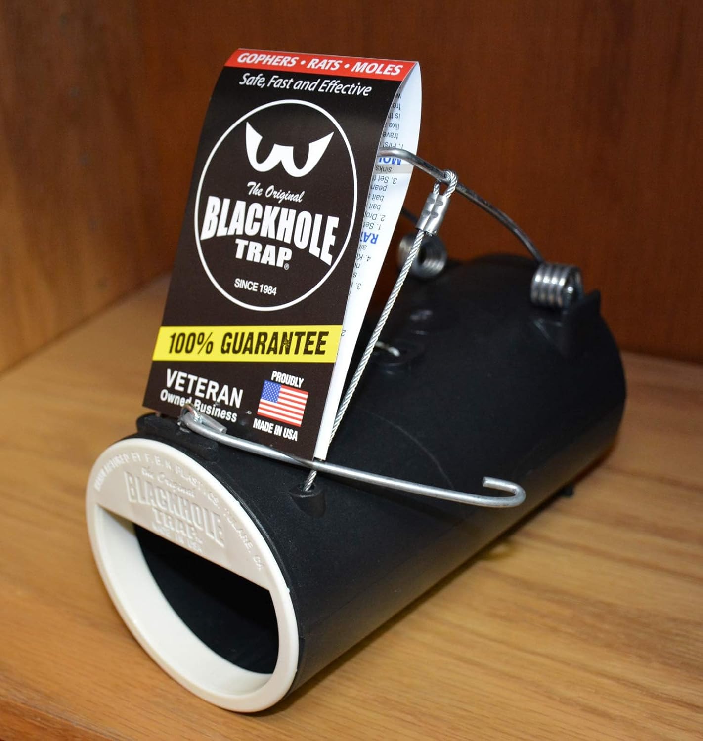 Blackhole Trap - The Original Blackhole Mole, Rodent & Gopher Trap, Spring Loaded, Easy to Use, Reusable Dark Trap Hole for Eliminating Pests in All Yards